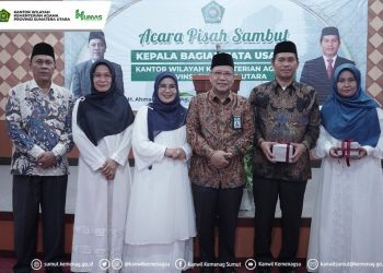 Kakanwil Kemenag Provsu Gelar Pisah Sambut Kabag TU