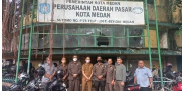 PUD Pasar Tinjau 2 Pasar dan Gedung Eks Kantor PUD Pasar, UP Percepatan Pembangunan Kota Medan