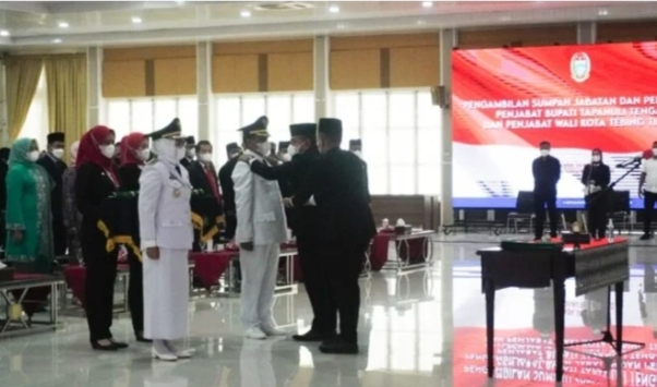 Dimiyathi Dilantik Gubsu Jadi Pj Walikota Tebing Tinggi
