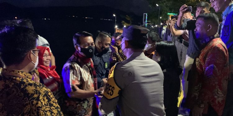 Kapolres Samosir Sambut Kedatangan Kunjungan Ketua Mahkamah Agung Republik Indonesia Beserta Rombongan
