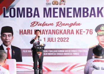 Sambut Hari Bhayangkara Ke 76, Polda Riau Gelar Lomba Menembak Bersama Jurnalis