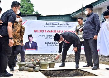 Kerja Sama Pemprov dan UIN Sumut, Edy Resmikan Pembangunan Gedung Tahfizhul Quran-Wahdatul Ulum