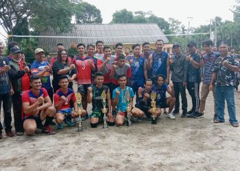Final Turnamen Bola Voli Nagori Silampuyang Cup lll Kecamatan Siantar Berjalan Dengan Lancar