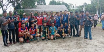 Final Turnamen Bola Voli Nagori Silampuyang Cup lll Kecamatan Siantar Berjalan Dengan Lancar