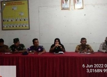 Bhabinkmatibmas Polsek Air Joman Polres Asahan Menghadiri Sosialisasi PMK di Desa Punggulan