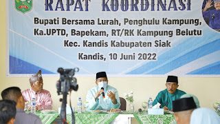 Melaksanakan Program Kerja “Bujang Kampung”,  Bupati Siak Alfedri Komitmen Pelayanan Cukup di Kecamatan