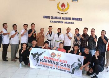 Dua Atlet Taekwondo Indonesia (TI) Asahan Ikuti Training Camp di Riau