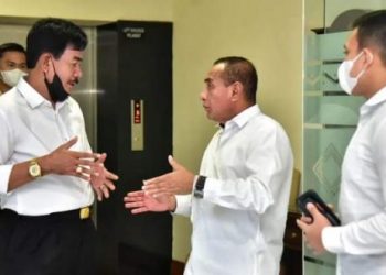 Pembangunan Infrastruktur Di Kabupaten Nias Barat Rampung Sesuai Target | Bupati Khenoki Waruwu Sambangi Gubernur Sumut