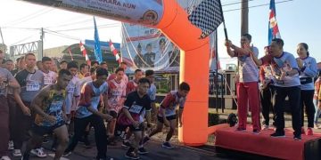 Sambut HUT Bhayangkara Ke 76, Polres Bengkulu Utara Gelar Lomba Lari