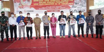 Polres Asahan Salurkan 1200 Bansos dan Serentak Di Seluruh Indonesia