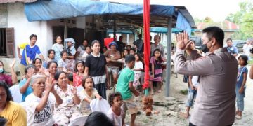 Kapolres Simalungun Resmikan Bantuan Bedah Rumah Layak Huni Jelang HUT Bhayangkara Ke-76