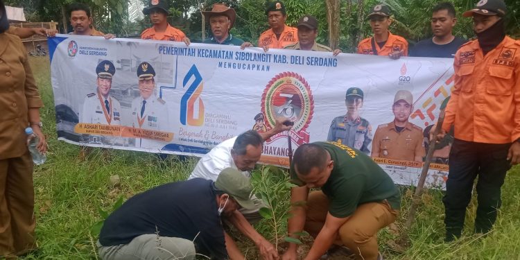 Camat Sibolangit Mengadakan Kegiatan Penanaman Pohon Bersama Dalam Rangka Hari Jadi Kabupaten Deli Serdang Yang Ke-76