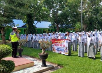 Sat Lantas Polresta Deli Serdang Lakukan Penyuluhan Operasi Patuh Toba 2022 Ke Sekolah