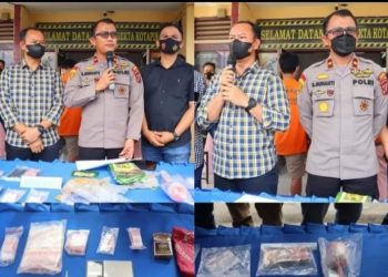 Polres Labuhan Batu Dan Polsek Kota Pinang Berhasil Ungkap Sindikat Narkoba
