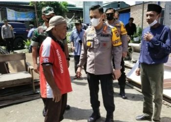 HUT Bhayangkara ke-76, Kapolresta Deli Serdang Resmikan Bedah Rumah