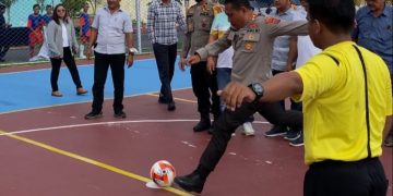 Kapolres Tapteng Resmi Buka Turnamen Futsal Jelang HUT Ke 76 Bhayangkara