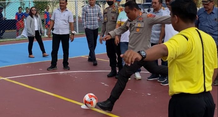 Kapolres Tapteng Resmi Buka Turnamen Futsal Jelang HUT Ke 76 Bhayangkara