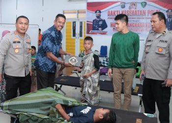 Bakti Kesehatan di Polres Tapteng Jelang HUT Ke-76 Bhayangkara