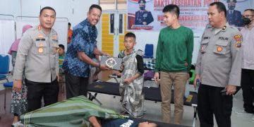 Bakti Kesehatan di Polres Tapteng Jelang HUT Ke-76 Bhayangkara