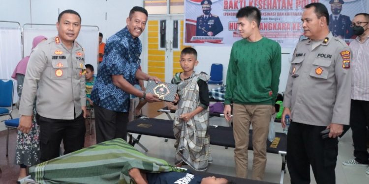 Bakti Kesehatan di Polres Tapteng Jelang HUT Ke-76 Bhayangkara