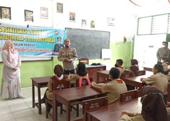 Polres Sibolga Melaksanakan Sosialisasi dan Edukasi Ops Patuh Toba di Sekolah