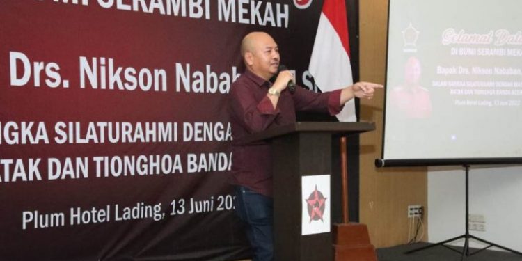 Bupati Taput Ramah Tamah Dengan Masyarakat Tapanuli dan Tionghoa di Banda Aceh