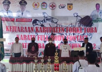 130 Karateka Siap Bertarung Full Body Contack di Kejurkab Forki Toba, Perebutkan Bupati Cup I 2022