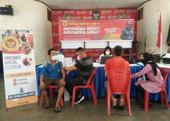 Binda Sumut Laksanakan Vaksinasi, Warbin Lapas Tukka Berterima Kasih