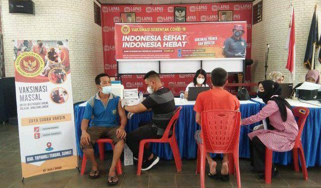 Binda Sumut Laksanakan Vaksinasi, Warbin Lapas Tukka Berterima Kasih