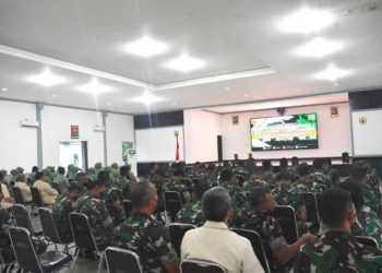 Prajurit, PNS dan Persit Korem 023/KS Ikuti Penyuluhan Hukum