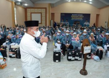Jemaah Haji Kloter Pertama Asal Sumut Tiba, Edy Rahmayadi : Insya Allah Mabrur!