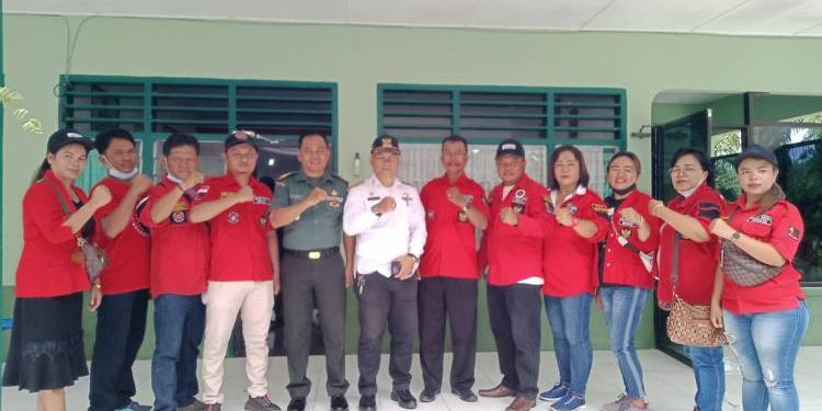 PAC Pemuda Batak Bersatu Kecamatan Siantar Martoba Audensi Dengan Koramil 01/SU