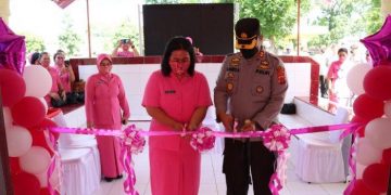 Kapolres Simalungun Bersama Ketua Bhayangkari Resmikan Renovasi Kantor