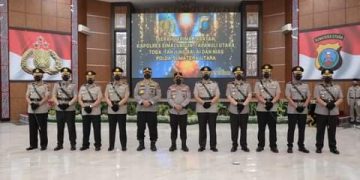 Kapolda Sumut Lantik Dan Pimpin Sertijab 5 Kapolres