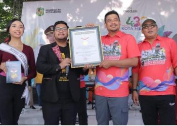 Walikota Medan, Berhasil Pecahkan Rekor Muri Senam Kolaborasi
