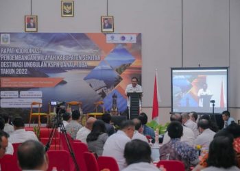 Bupati Humbahas Hadiri Rakor Pengembangan Wilayah Kabupaten Sekitar Danau Toba