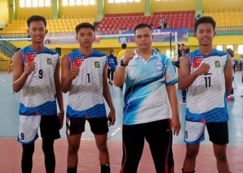 Atlit putra bola Voli dari Simalungun Lolos Seleksi Pada Pra Popnas Se Sumut 3 orang