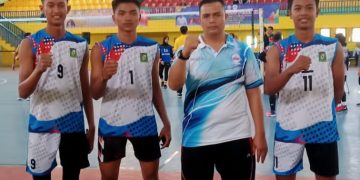 Atlit putra bola Voli dari Simalungun Lolos Seleksi Pada Pra Popnas Se Sumut 3 orang