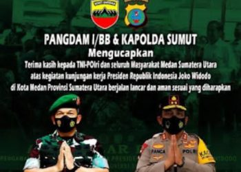 Kapolda Sumatera Utara dan Pangdam I/BB: Terimakasih Masyarakat Sumut