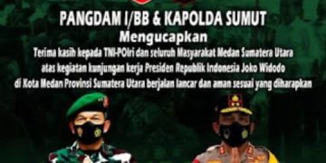 Kapolda Sumatera Utara dan Pangdam I/BB: Terimakasih Masyarakat Sumut