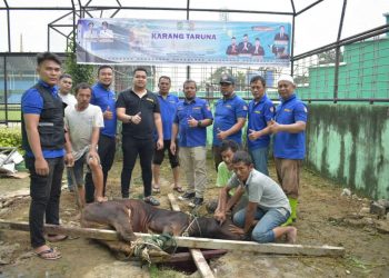 Karang Taruna Medan Melaksakan Kegiatan Pemotongan Hewan Qurban