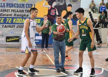 Resmi Dibuka Turnamen Bola Basket Pelajar Pangdam I/BB Cup 2022