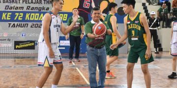 Resmi Dibuka Turnamen Bola Basket Pelajar Pangdam I/BB Cup 2022