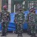 Prajurit Petarung Yonmarhanlan I Ikuti Upacara Penaikan Bendera
