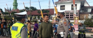 Satlantas Polres Dairi Melaksanakan Kegiatan Car Free Day Di HUT Bhayangkara Ke 76 Tahun