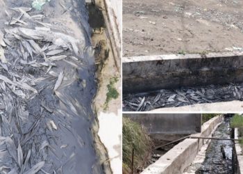 Limbah Tak Bertuan Membusuk Dalam Drainase PPS Belawan
