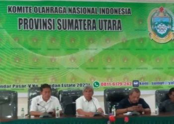 KONI Sumatera Utara, memastikan pelaksanaan Pekan Olahraga nasional (PON) XXI tahun 2024 Sumut Menjadi Tuan Rumah