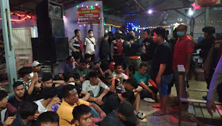 Kafe Lestari dan Kafe Rudi Pasar 9 Dirazia, 114 Orang Diamankan dan 25 Orang Positif Narkoba