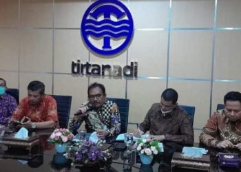 Pemkab Humbahas Bahas Studi Kelayakan KSO Pengelolaan Air Minum bersama Perumda Tirtanadi