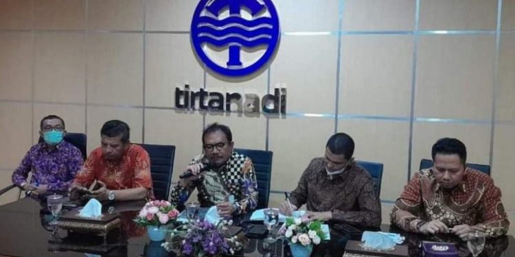 Pemkab Humbahas Bahas Studi Kelayakan KSO Pengelolaan Air Minum bersama Perumda Tirtanadi
